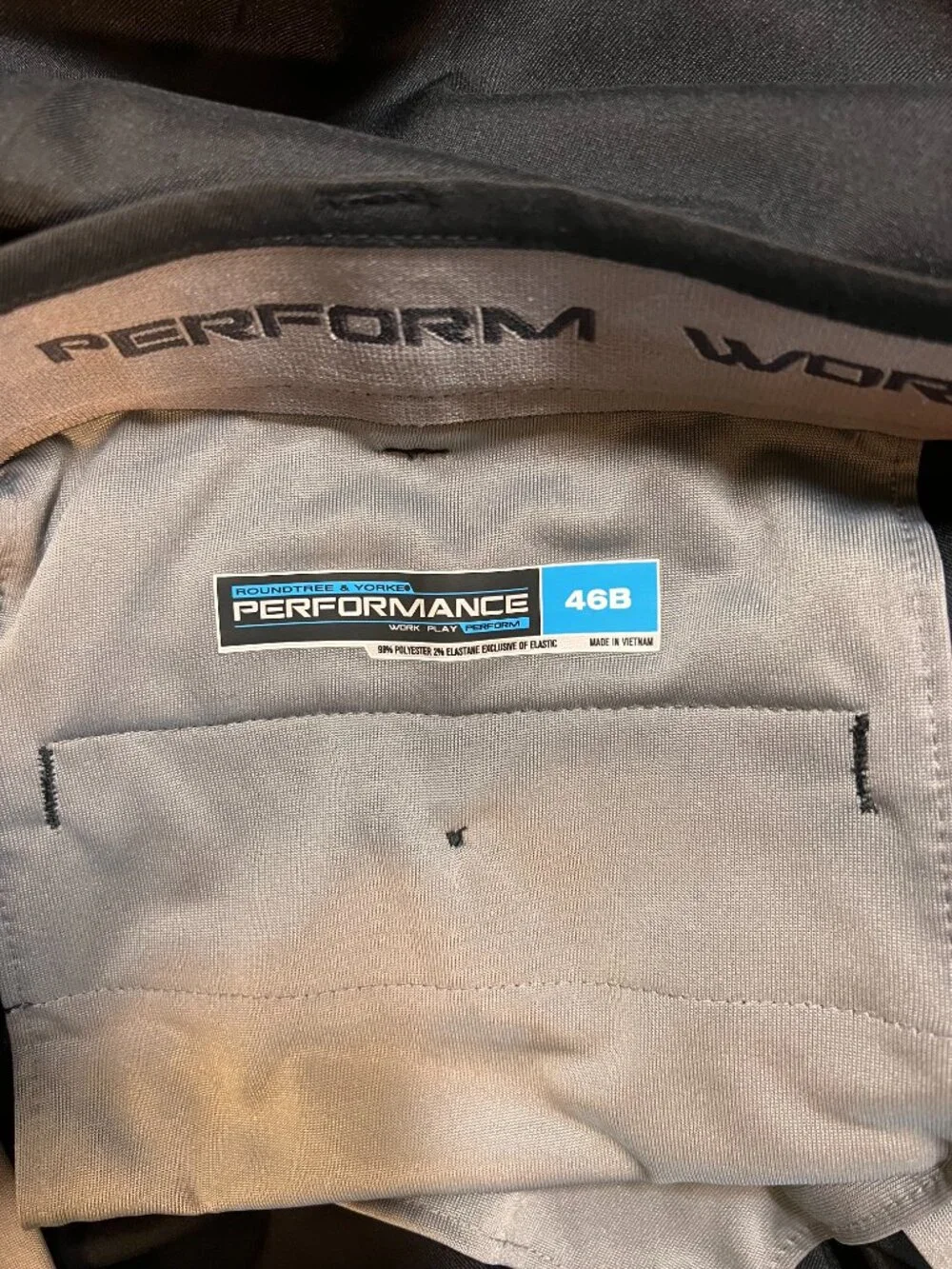NWT Roundtree & Yorke Performance Golf Shorts Big Man Flat Front Black 46